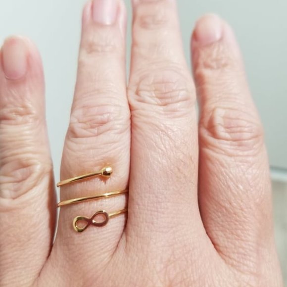 Infinity design RING 18k Gold - Picture 9 of 15